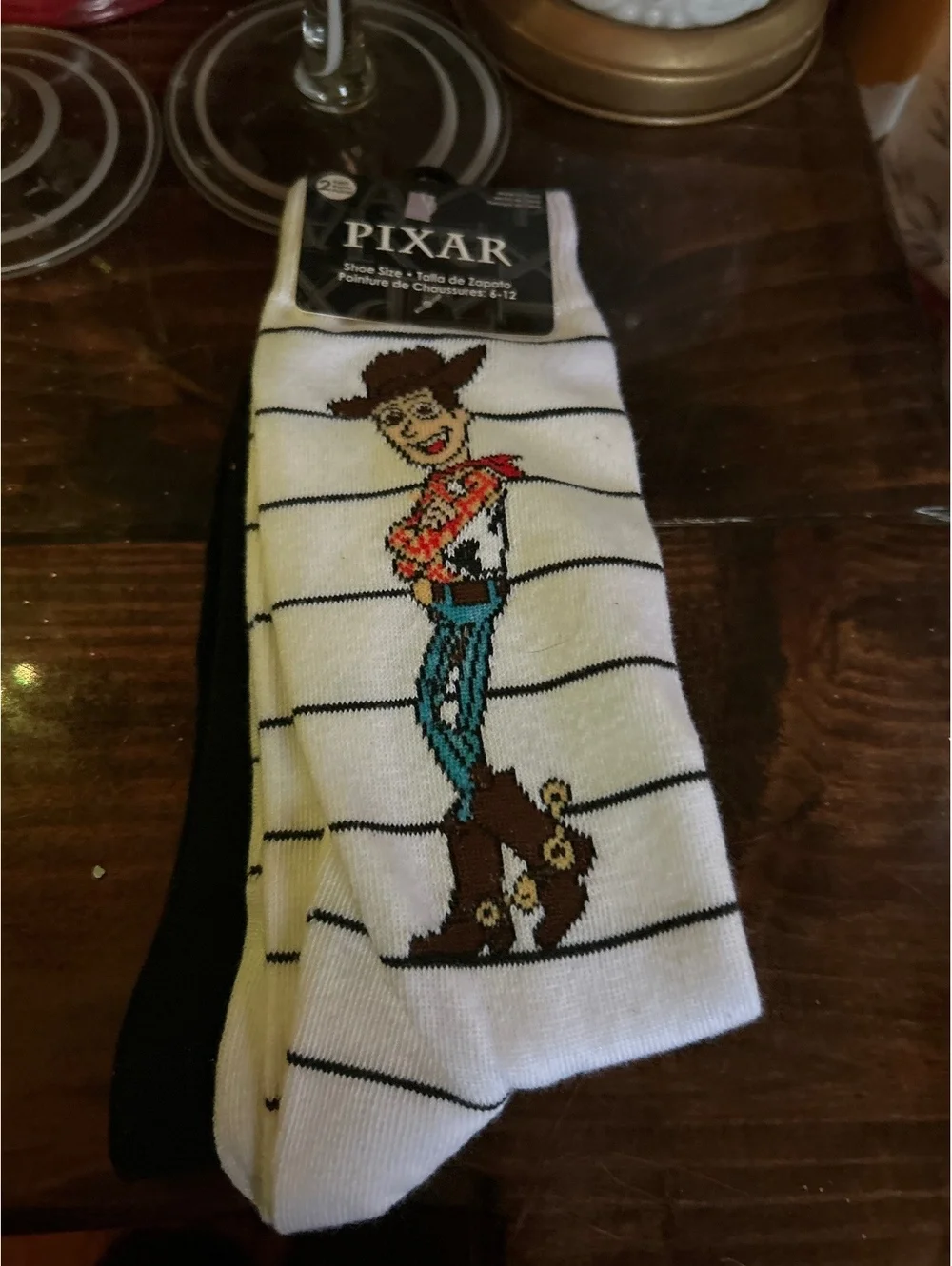Pixar Character Socks 2-Pack - Woody & Buzz Lightyear, The Incredibles